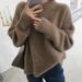 K Solid Color Sweater For Women, New Retro Style, Loose Inner Wear, Pullover Knitted Outerwear Top. No Bag_ecoleips.com