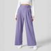 2025 New European And American Cross-Border Trade Draped High-Waisted Wide-Leg Versatile Casual Loose Long Pants_ecoleips.com