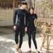 Women's Clothing Long Sleeved Split Couple Trousers Sunscreen Quick Drying Surfing Swimsuit Suit Snorkeling Suit Jellyfish Suit Men_ecoleips.com