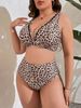 Leopard Bikini 2026 Large Plus Size Swimsuit Women High Waist Swimwear Female Beach Wear Bathers Bathing Swimming Swim Suit_ecoleips.com