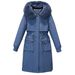 Women's Detachable Hooded Parka Coat – Long Winter Jacket With Faux Fur Trim (M-XXXL, 5 Elegant Colors)_ecoleips.com