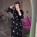 Women's Clothing Loose Breathable Casual Round Neck Flower Print Skirt Suit_ecoleips.com