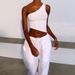 European And American Cross-border 2025 Nightclub One-shoulder Strapless Bustier Women's Asymmetrical Neck Tank_ecoleips.com