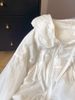 Women's Summer Long Sleeved Top White Thin Sun Protection Clothing Drawstring Hooded Loose Breathable Outerwear_ecoleips.com