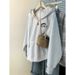 European And American Style Half-zip Hooded Sweatshirt For Women, Spring, Autumn, Winter, Fleece-lined, New Thin_ecoleips.com