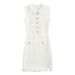 Women's Clothing Summer Sleeveless Wavy Wood Ear Edge Doll Collar Fishtail Knitted Vest Dress For Women_ecoleips.com