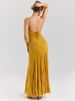 Mozision Spaghetti Strap Backless Sexy Maxi Dress Women Elegant Hand-beaded Sleeveless Lace-up Bodycon Club Party Long Dresses_ecoleips.com