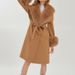Women's Clothing Luxury Fox Fur Collar Wool Blend Coat Women's Winter Trench Coat Double Breasted Long Coat With Handmade Detailing ( Slim Fit)_ecoleips.com