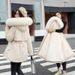 Women's Winter Parka Coat With Faux Fur Hood, Thickened Down Alternative Jacket, Oversized Casual Long Coat For Cold Weather_ecoleips.com