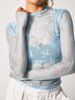 Women's Clothing See Through Lace Tops Mesh Multicolor Long Sleeve Bottoming Shirt Sexy Hotties_ecoleips.com