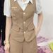 Women's Clothing Spring New Style Fashionable Temperament Age Reducing Waist Slim Shirt + Pants Set_ecoleips.com