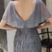 Grey Sequined Evening Gown Women's Elegant Mermaid Silhouette High-End Socialite Banquet Hostess Dress New 2026 Style_ecoleips.com