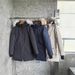 Women's Winter Parka With Detachable Wolf Fur Hood - 86%-90% White Duck Down Filling, Water-Resistant Polyester Shell, Mid-Length Warm Coat_ecoleips.com