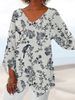 Aria Basics Aria Basics 2024 New Women's Fashion For Cross-Border Trade: European American Style 3D Printed Animal And Nature Scenery V-Neck_ecoleips.com