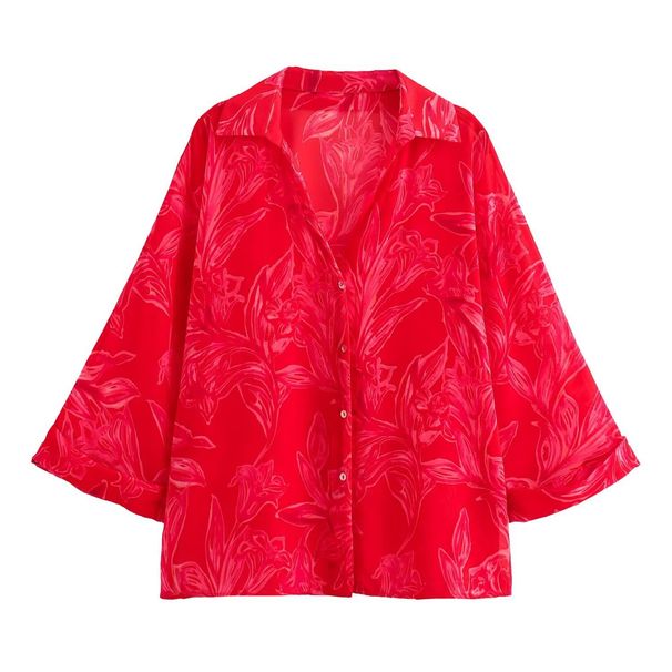 cross-border Women's Clothing Wholesale New European And American Style Fashionable Versatile Floral Print_ecoleips.com