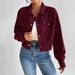 Women's Clothing Polo Collar Button Casual Jacket For Women_ecoleips.com