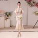 Cheongsam Toast Dress Light Luxury Mermaid Gown For Brides Summer Wedding Engagement Party Annual Wear Women's Clothing_ecoleips.com