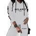 Women's Casual Elegant Hooded Two Piece Set European And American Style Early Autumn New Print Design_ecoleips.com