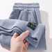 Women's Waffle Knit Shorts High Waisted Summer Lounge Shorts With Pockets Stretchy Breathable Casual Athletic Shorts (Black/White/Grey/Mist Blue)_ecoleips.com