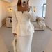Women's Autumn/Winter Casual Loose Two Piece Set Long Sleeved Fashion Commuter With Pockets_ecoleips.com