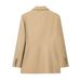 Women's Tailored Blazer & High-Waisted Trousers Set – Stretch Polyester Office Suit (XS-L) For Business Casual & Evening Wear_ecoleips.com