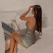 Cross-Border New European And American Style Sequin Top Slim Sexy Hot Girl Short Dress_ecoleips.com