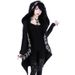 Fashion Trend Ladies Punk Moon Pattern Printing Long-sleeved Cardigan Sweater Long Style_ecoleips.com