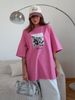Summer Retro Women's Cotton T-Shirt Short-Sleeved Printed Distressed Top_ecoleips.com