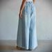 Women's Wide Leg Pants With Drawstring Elastic Waist New Washed Denim Jeans From Collection_ecoleips.com