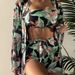 Verve 2025 Women's Swimsuit Four-Piece Set High Waist Long Sleeve With Boyshorts Bikini Outfit_ecoleips.com