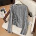 Women’s Clothing Real shot craft style mixed color sequins loose soft waxy sweater women's outer wear slim long sleeve knitted sweater_ecoleips.com