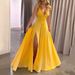 Cross-border Fashion Foreign Trade Women's Clothing 2025 Summer Strapless V-neck Backless Long Dress Sleeveless_ecoleips.com