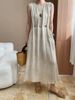 Spring And Summer Women's Casual Solid Color Round Neck Sleeveless Loose Dress Casual Women Dresses 2025 New Summer Korean BQ0M_ecoleips.com