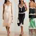 Women's Loungewear Two-Piece Set - Satin Camisole & Flounce Skirt With Lace Trim - Black/Green/Pink Stretchy Polyester Sleepwear & Homewear_ecoleips.com