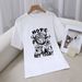 Women's Casual Round Neck Short Sleeve T-Shirt Multi-Color American Style Simple Fashionable Sports Top Solid Printed Loose Fit_ecoleips.com