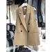 Women's Clothing Suit Black Vest Jacket Spring And Autumn Leisure New Style Temperament Sleeveless Vest Suit_ecoleips.com