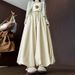 K Flower Bud Skirt For Women, High Waist, Loose And Slimming Lantern Skirt, Sweet And Versatile, Lazy And Casual Pants. No Accessories_ecoleips.com