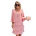 Spring/Summer Fashion Cake Dress For Women: Loose-Fitting, Slimming Round-Neck Dress_ecoleips.com