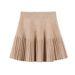 High-Waisted Pleated Midi Skirt for Women Autumn Winter Elastic Short Bodycon Knitted Base Simple Style Bottoms_ecoleips.com