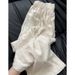 Women's White Wide Leg Pants High Waisted Drawstring Flowy Casual Distressed Rhinestones Thin Straight Summer Style_ecoleips.com
