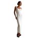Summer New Style Knitted Slip Dress Casual Lazy Vacation Square Neck Pleated Women's Clothing_ecoleips.com