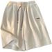 Men's Summer Breathable Sports Casual Pants 2026 Fashion Trendy Brand Slightly Elastic Loose Fit Quick Drying Five Point_ecoleips.com