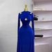 New 2025 Elegant Slimming Hollow out Long Sleeved Dress European American Style High Elasticity Skirt for Women_ecoleips.com