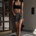 Women's Clothing Leopard Print Denim Shorts New High Waist Long Legs Girl Denim Shorts Trend Ins_ecoleips.com