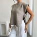 Women's Clothing Elegant Bow Knit Sweater Vest For Women - Soft & Stylish Fall Winter Casual Top_ecoleips.com