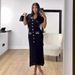Summer Long Commuter Short Sleeved Dress Style Mature Sexy Slim Fitting Knitted Bodycon Skirt Women's Clothing_ecoleips.com