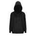 AD707 Spring And Autumn Korean New Simple Hooded Lazy Style Long Sleeve Two-Bar Loose Slim Fit Sweatshirt Jacket_ecoleips.com