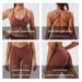 Eco-Friendly Recycled Fabric Yoga Set Women's Outerwear Vest Sports Running Fitness Pants Butt Lifting Peach Shaped Shorts_ecoleips.com