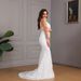 Women's Clothing Elegant Solid Color Sling V Neck Fishtail Hip Wrapped Small Tail Dress Skirt_ecoleips.com