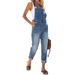 Women's Clothing hot selling jumpsuit women new temperament commuting fashion washed denim overalls_ecoleips.com